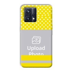 White & Yellow Customized Printed Back Cover for Realme 9 Pro Plus