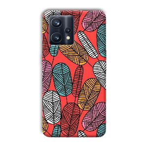 Lines and Leaves Phone Customized Printed Back Cover for Realme 9 Pro Plus