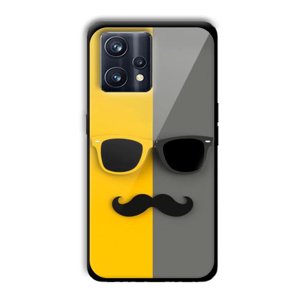 Yellow and Grey Sunglass Customized Printed Glass Back Cover for Realme 9 Pro Plus