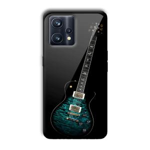 Neon Guitar Customized Printed Glass Back Cover for Realme 9 Pro Plus