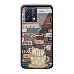 Coffee Design Customized Printed Glass Back Cover for Realme 9 Pro Plus