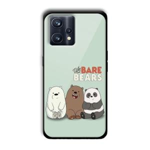 We Bare Bears Customized Printed Glass Back Cover for Realme 9 Pro Plus