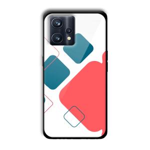 Abstract Squares Customized Printed Glass Back Cover for Realme 9 Pro Plus