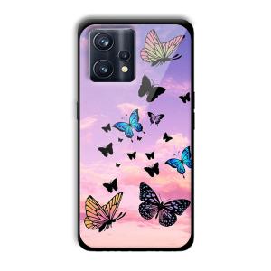 Butterflies Customized Printed Glass Back Cover for Realme 9 Pro Plus