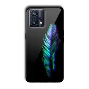 Neon Feather Customized Printed Glass Back Cover for Realme 9 Pro Plus
