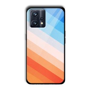 Colorful Stripes Customized Printed Glass Back Cover for Realme 9 Pro Plus