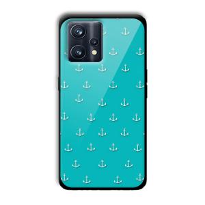 Teal Anchor Customized Printed Glass Back Cover for Realme 9 Pro Plus