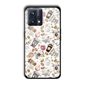 But Coffee First Customized Printed Glass Back Cover for Realme 9 Pro Plus