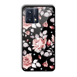 Flowery Design Customized Printed Glass Back Cover for Realme 9 Pro Plus