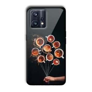 Coffee Cups Customized Printed Glass Back Cover for Realme 9 Pro Plus