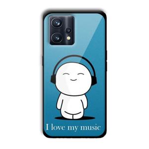 I Love my Music Customized Printed Glass Back Cover for Realme 9 Pro Plus
