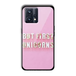 Unicorns Customized Printed Glass Back Cover for Realme 9 Pro Plus