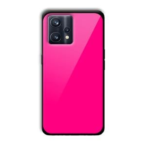Neon Pink Customized Printed Glass Back Cover for Realme 9 Pro Plus