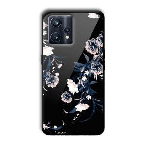 Dark Flowers Customized Printed Glass Back Cover for Realme 9 Pro Plus