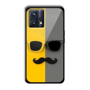 Yellow and Grey Sunglass Customized Printed Glass Back Cover for Realme 9 Pro