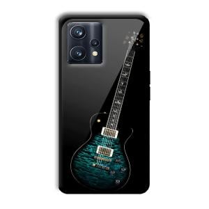 Neon Guitar Customized Printed Glass Back Cover for Realme 9 Pro