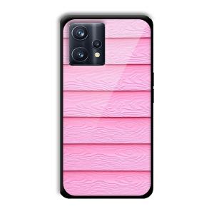 Pink Waves Customized Printed Glass Back Cover for Realme 9 Pro