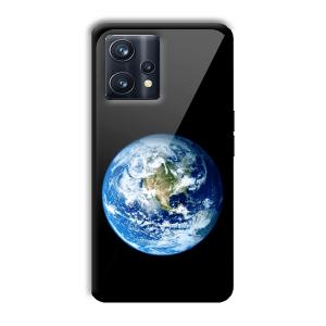 Floating Earth Customized Printed Glass Back Cover for Realme 9 Pro