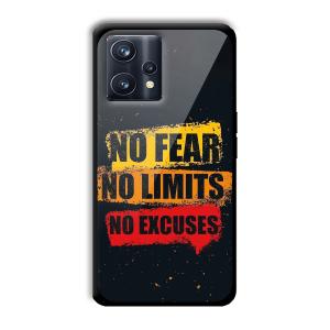 No Fear Customized Printed Glass Back Cover for Realme 9 Pro