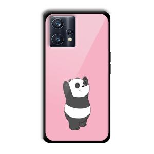 Pink Panda Customized Printed Glass Back Cover for Realme 9 Pro