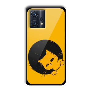 Sneaky Cat Customized Printed Glass Back Cover for Realme 9 Pro
