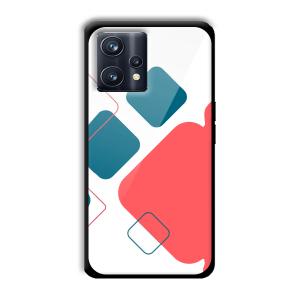 Abstract Squares Customized Printed Glass Back Cover for Realme 9 Pro