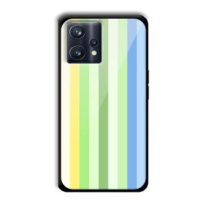 Green and Blue Customized Printed Glass Back Cover for Realme 9 Pro