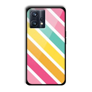 Solid Stripes Customized Printed Glass Back Cover for Realme 9 Pro
