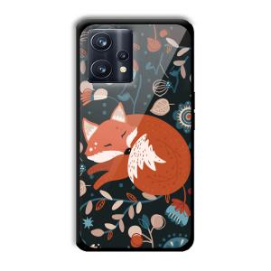Sleepy Fox Customized Printed Glass Back Cover for Realme 9 Pro