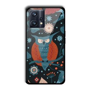 Blue Owl Customized Printed Glass Back Cover for Realme 9 Pro