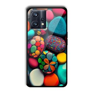 Colored Pebbles Customized Printed Glass Back Cover for Realme 9 Pro