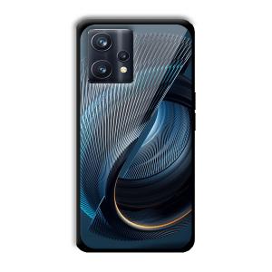 Tecno Blue Customized Printed Glass Back Cover for Realme 9 Pro