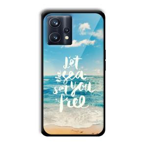 Let the Sea Set you Free Customized Printed Glass Back Cover for Realme 9 Pro