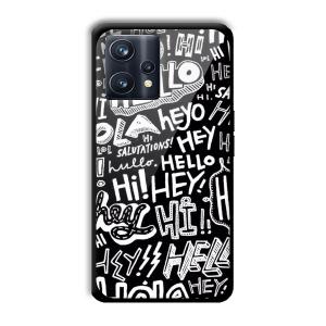 Hello Customized Printed Glass Back Cover for Realme 9 Pro