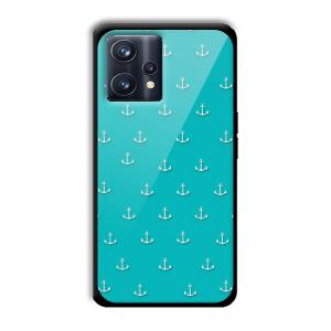 Teal Anchor Customized Printed Glass Back Cover for Realme 9 Pro