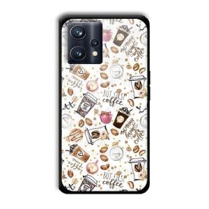 But Coffee First Customized Printed Glass Back Cover for Realme 9 Pro