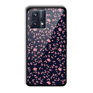 Little Pink Petals Customized Printed Glass Back Cover for Realme 9 Pro
