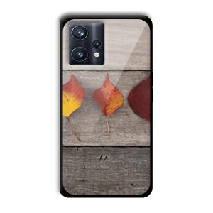 Rusty Leaves Customized Printed Glass Back Cover for Realme 9 Pro