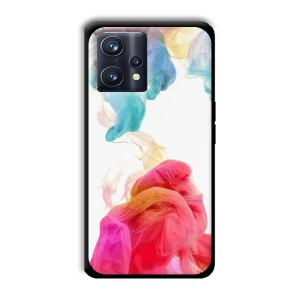 Water Colors Customized Printed Glass Back Cover for Realme 9 Pro