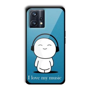 I Love my Music Customized Printed Glass Back Cover for Realme 9 Pro