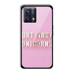 Unicorns Customized Printed Glass Back Cover for Realme 9 Pro