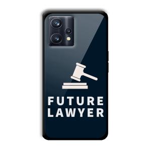 Future Lawyer Customized Printed Glass Back Cover for Realme 9 Pro