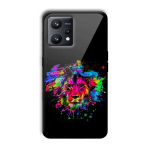 Colorful Lion Customized Printed Glass Back Cover for Realme 9