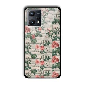 Flowers Customized Printed Glass Back Cover for Realme 9