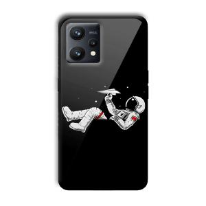 Lazy Astronaut Customized Printed Glass Back Cover for Realme 9