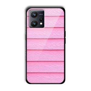 Pink Waves Customized Printed Glass Back Cover for Realme 9