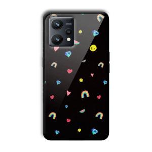 Multi Object Customized Printed Glass Back Cover for Realme 9