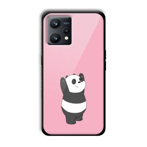 Pink Panda Customized Printed Glass Back Cover for Realme 9