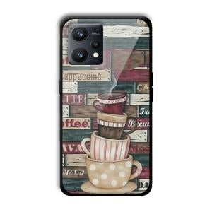 Coffee Design Customized Printed Glass Back Cover for Realme 9