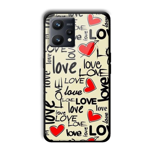 Love Customized Printed Glass Back Cover for Realme 9
